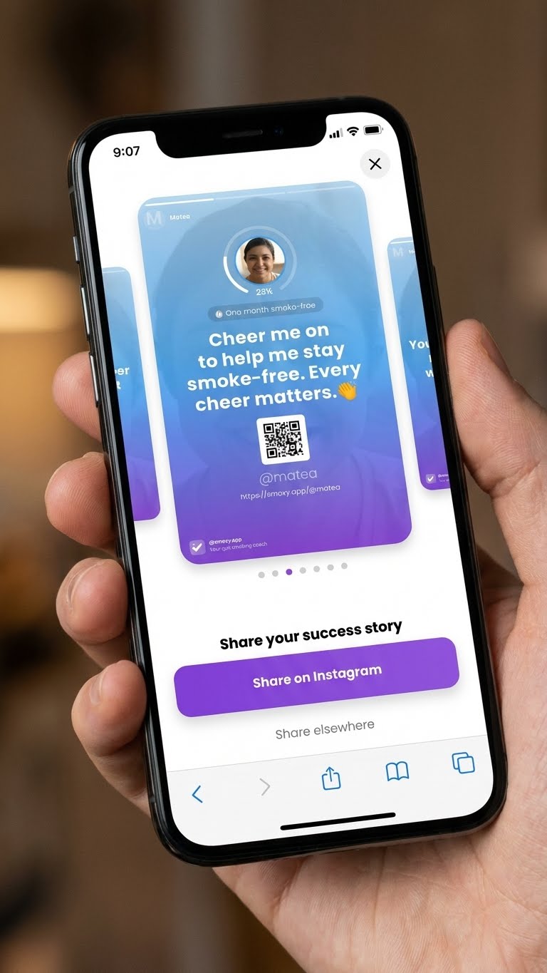 profile sharing screenshot